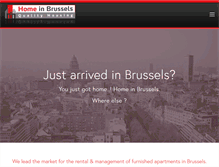 Tablet Screenshot of homeinbrussels.be
